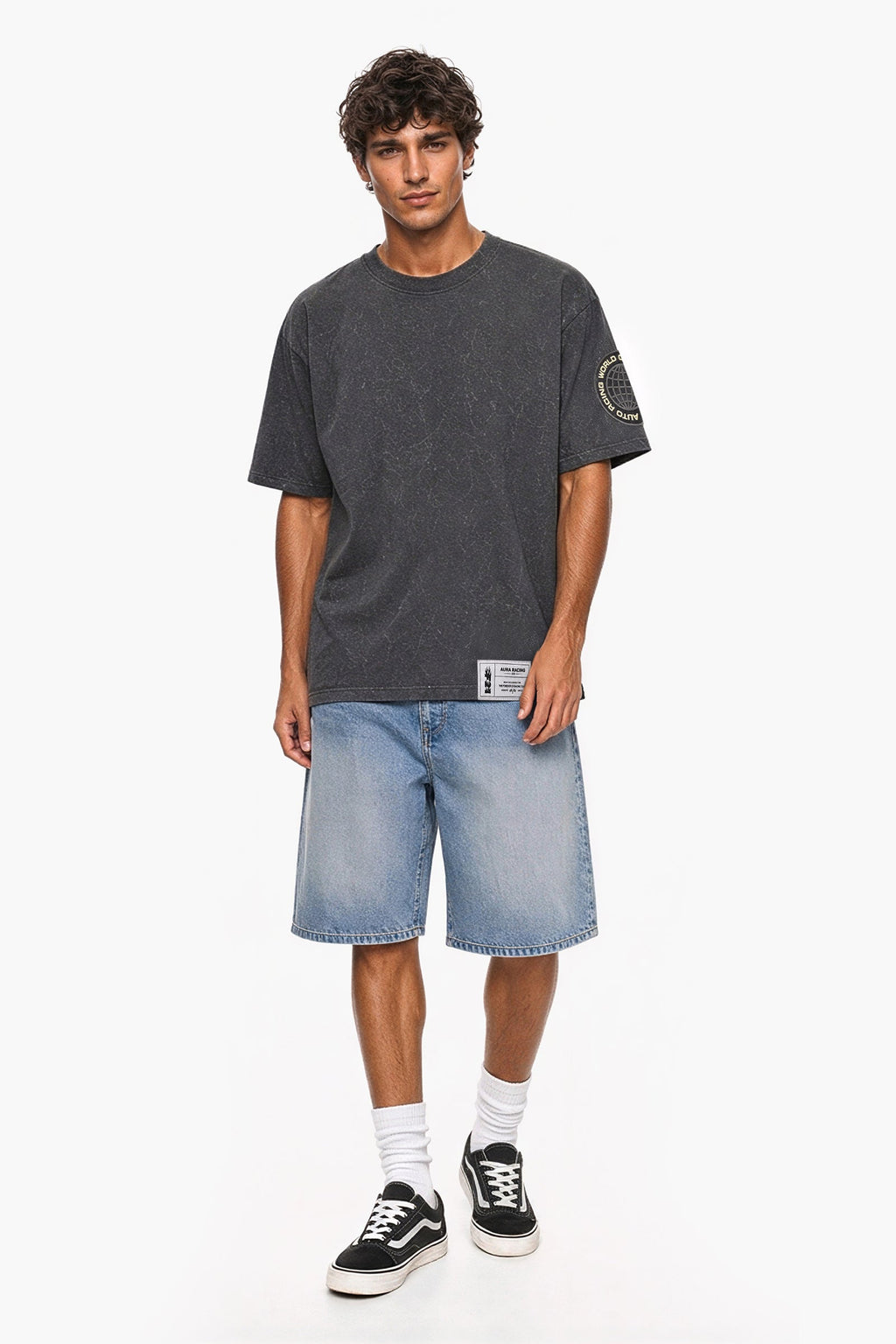Mineral Wash Racing Graphic Tee