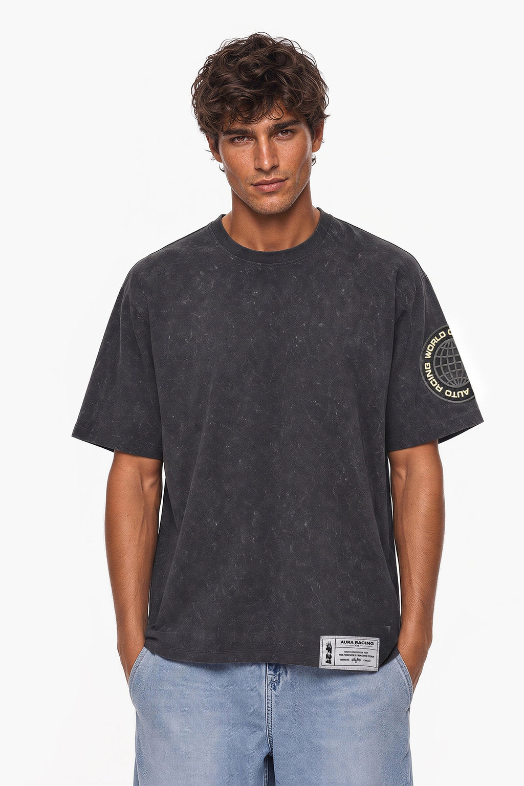 Mineral Wash Racing Graphic Tee
