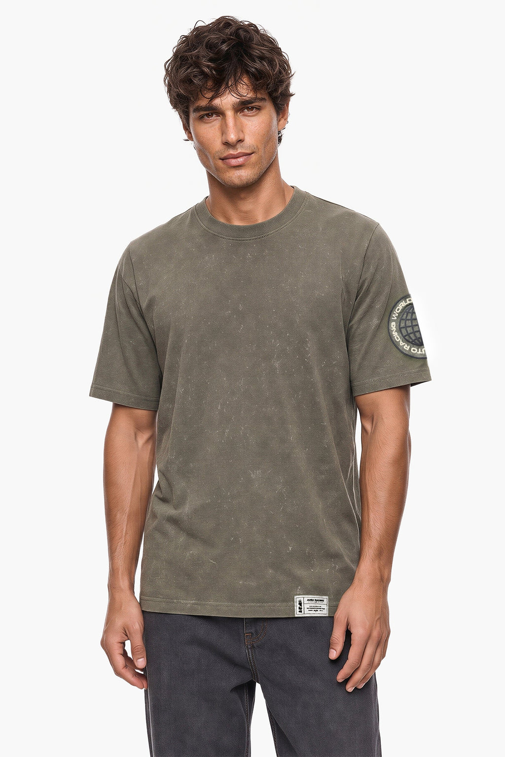 Mineral Wash Racing Graphic Tee