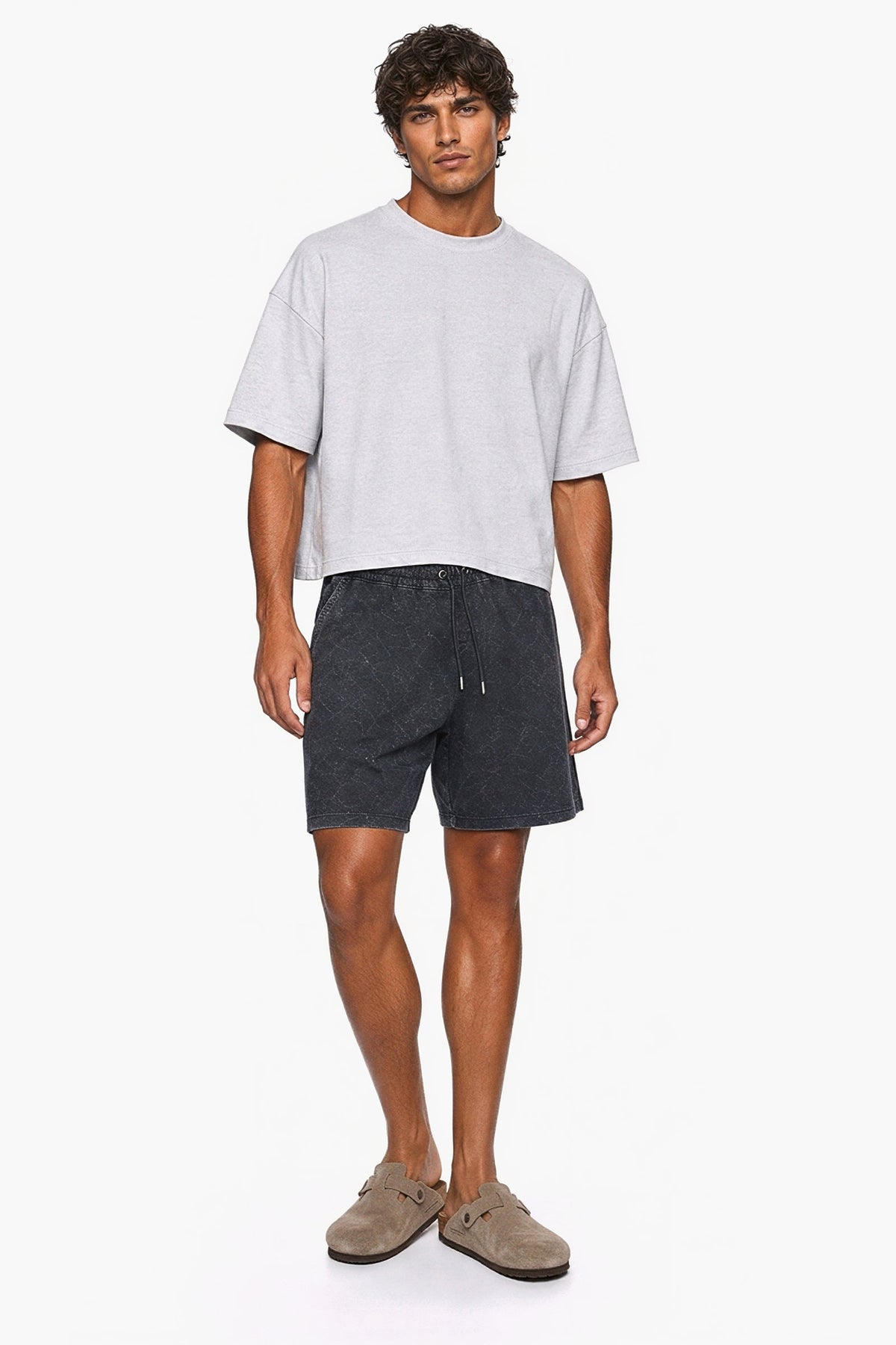 Mineral Wash Fleece Shorts