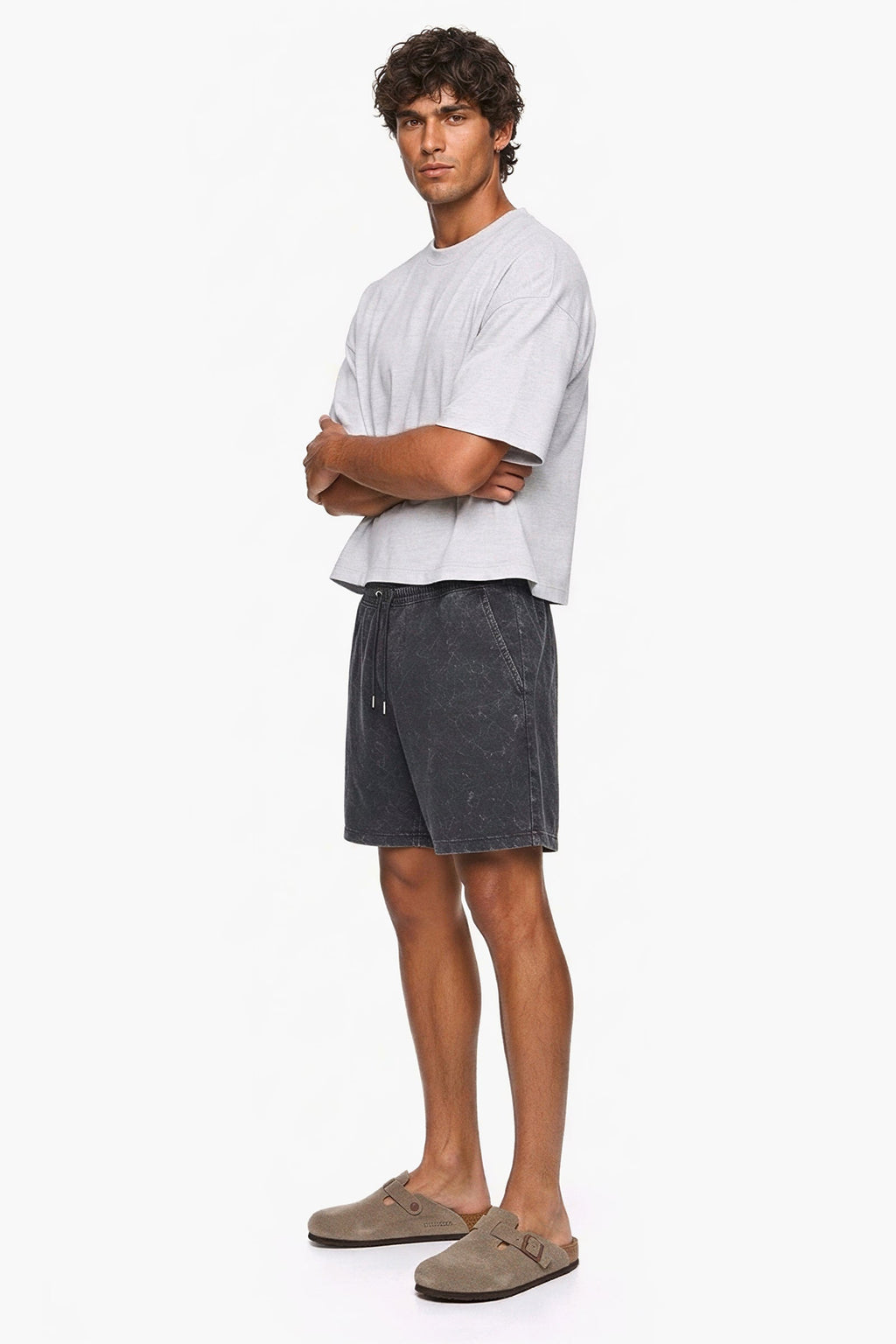 Mineral Wash Fleece Shorts