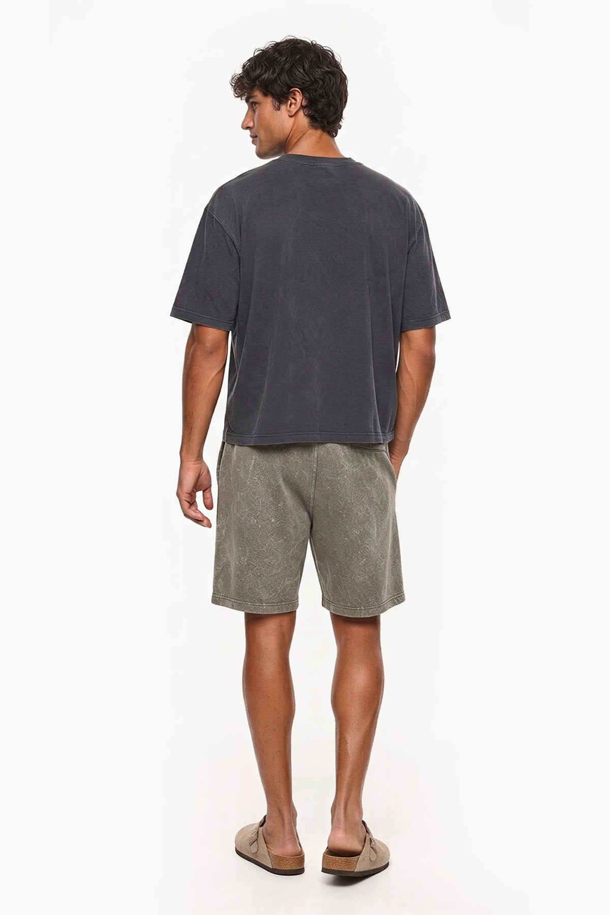 Mineral Wash Fleece Shorts