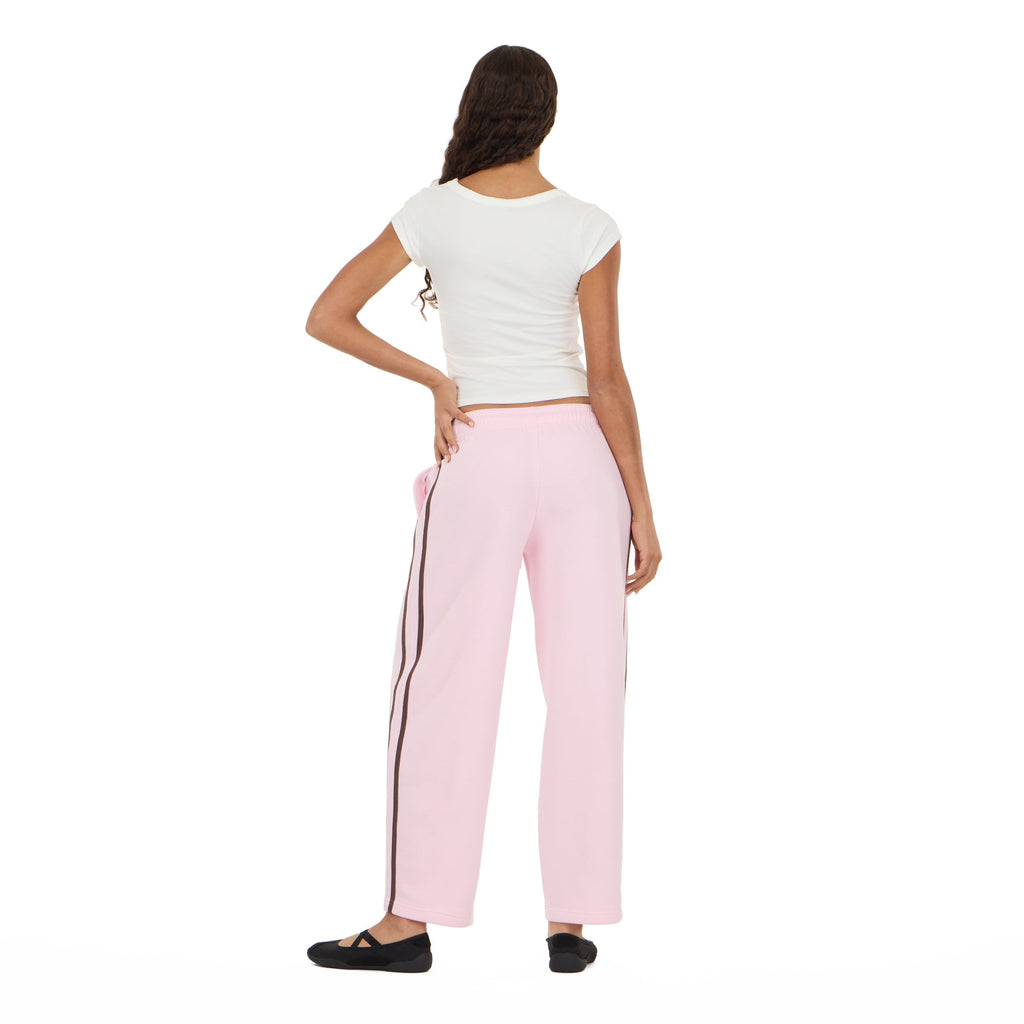Striped Barrel Leg Joggers