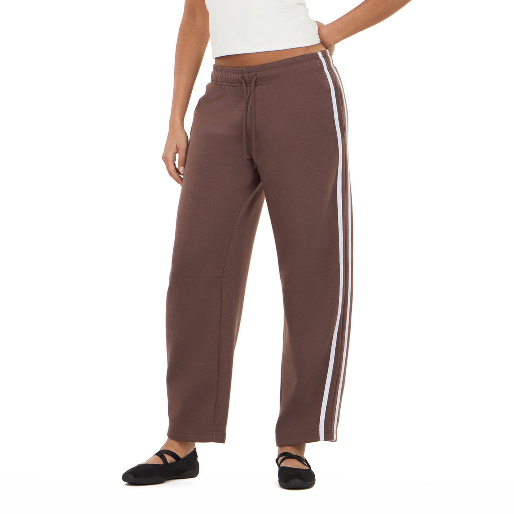 Striped Barrel Leg Joggers