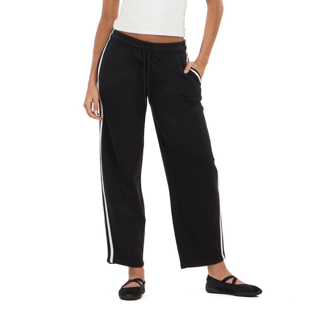 Striped Barrel Leg Joggers