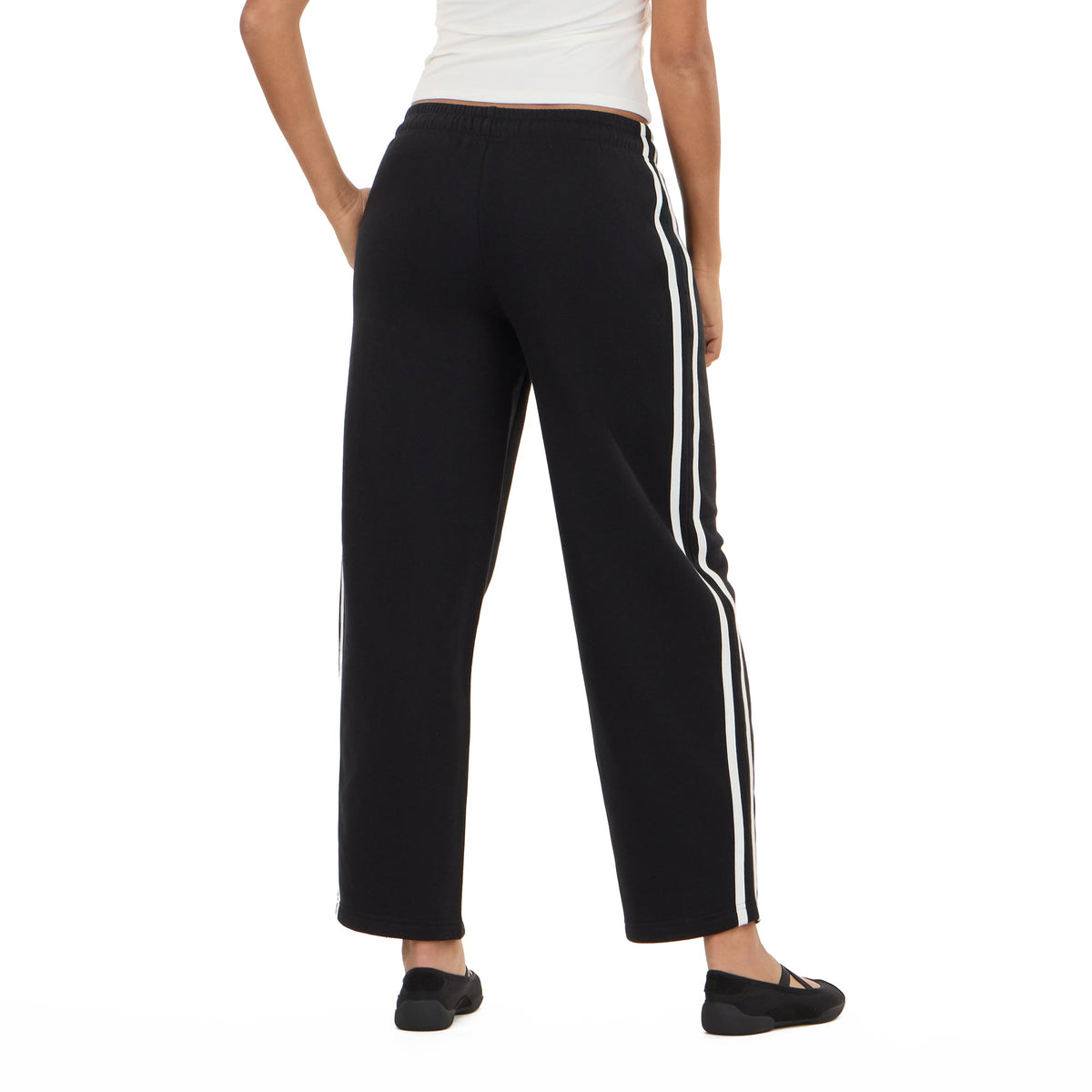 Striped Barrel Leg Joggers