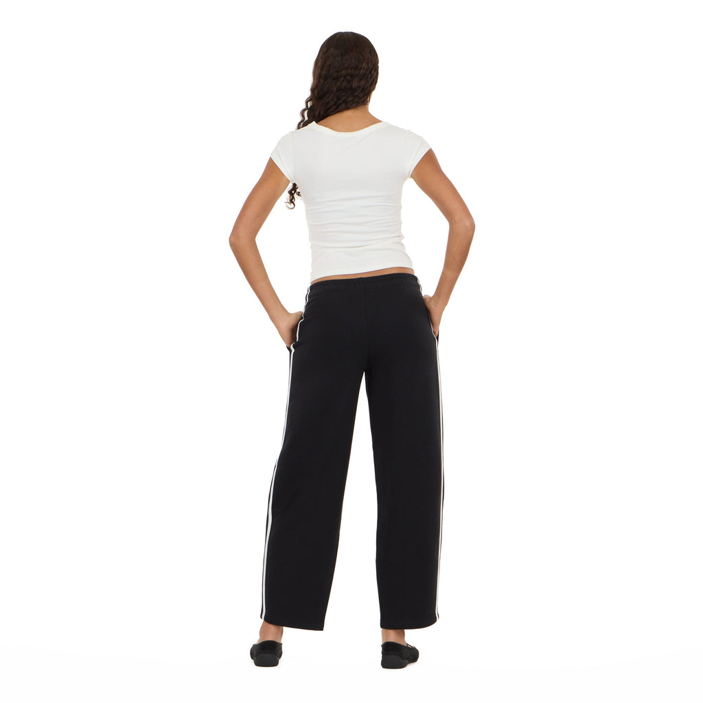 Striped Barrel Leg Joggers