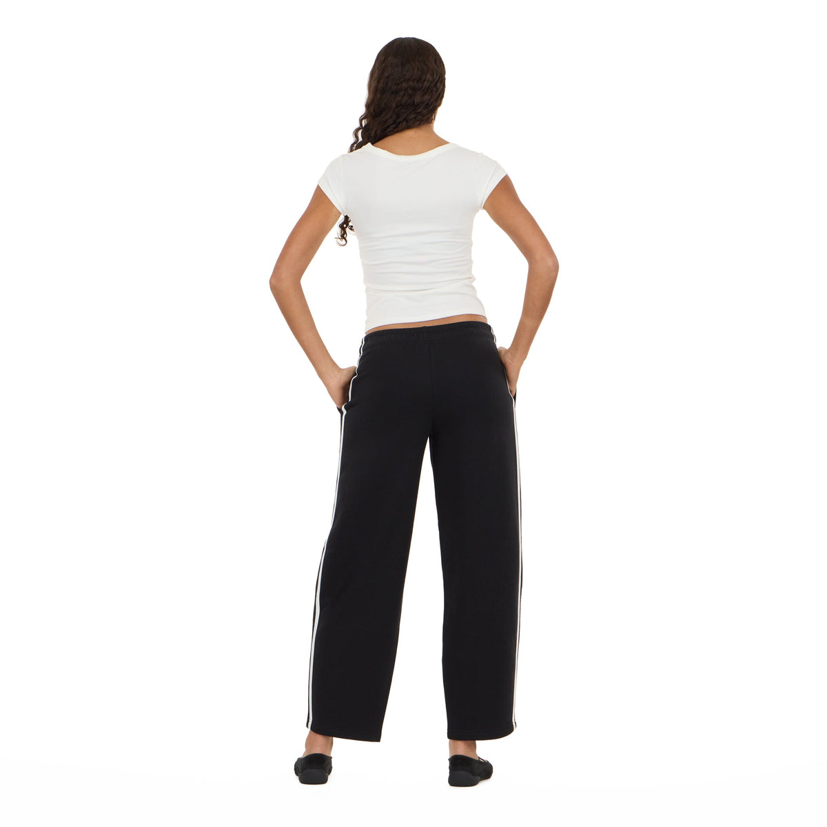 Striped Barrel Leg Joggers